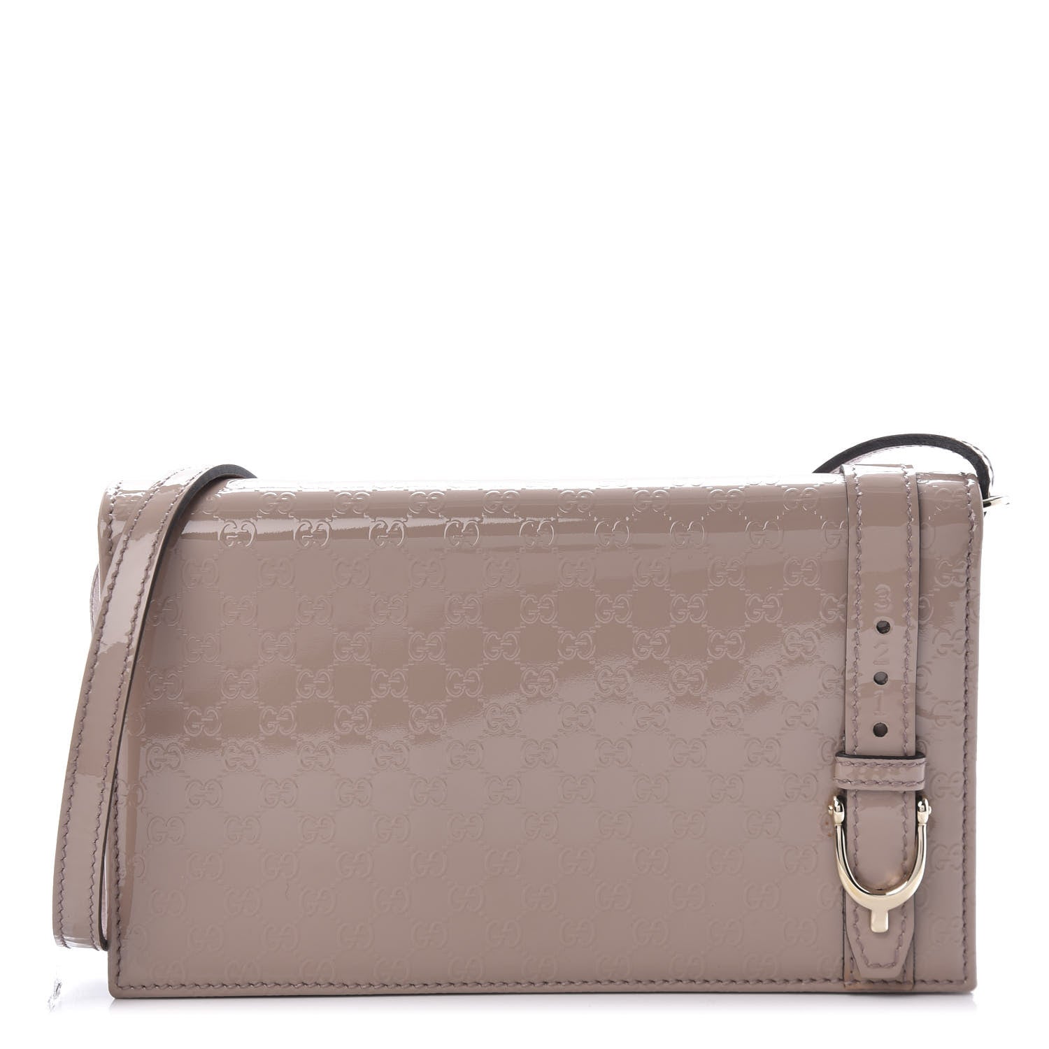 Gucci Patent Microguccissima Mini Nice Wallet Dark Cipria 1 of 9