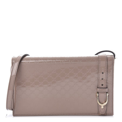Gucci Patent Microguccissima Mini Nice Wallet Dark Cipria 1 of 9