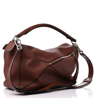 Loewe Calfskin Large Puzzle Bag Brown 3 of 15
