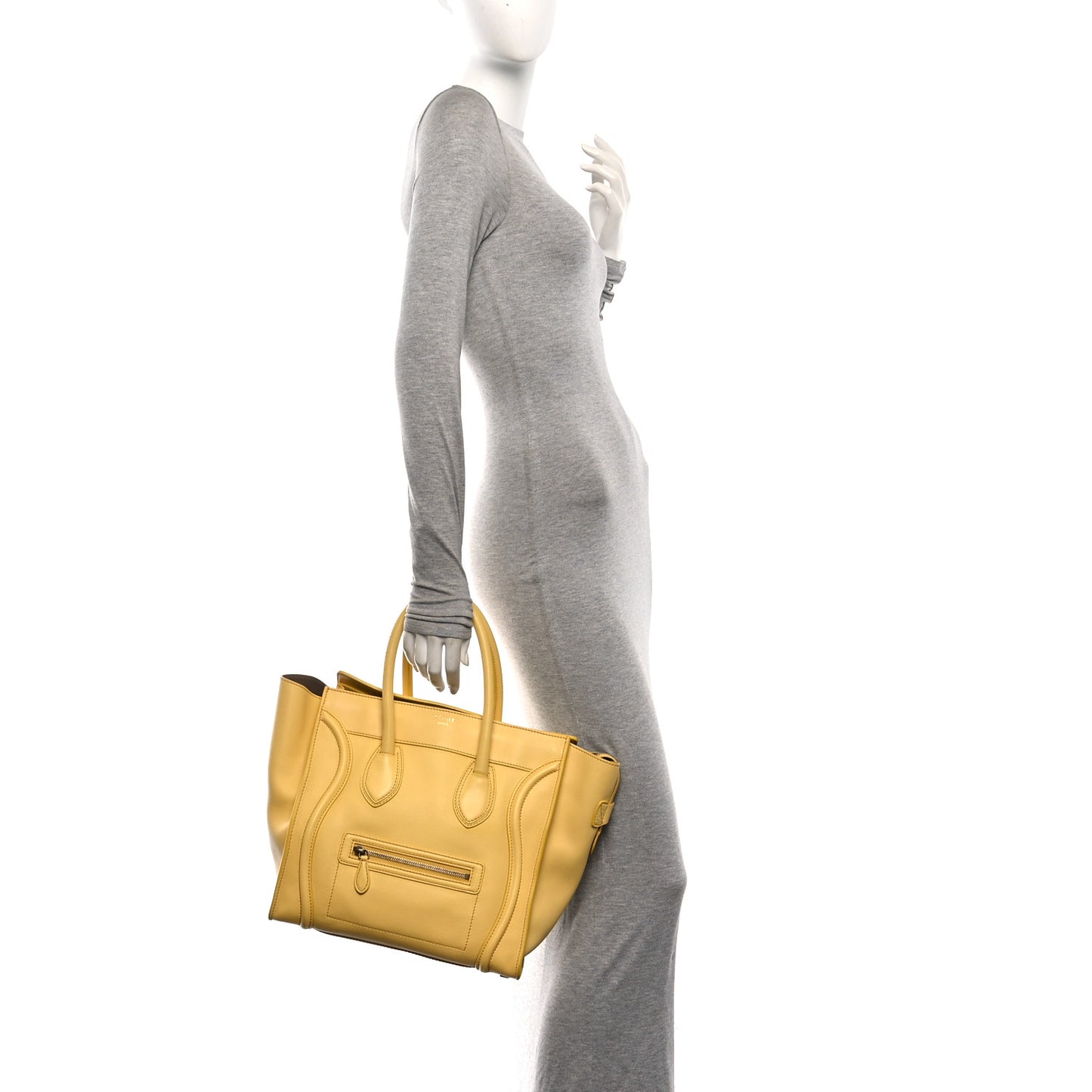 Smooth Calfskin Mini Luggage Citron
