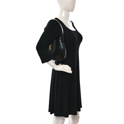 Gucci Boarded Dyana Lux Calfskin Small Jackie 1961 Hobo Black 2 of 9