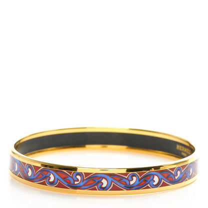 Hermes Enamel Printed Narrow Bracelet 70 3 of 5