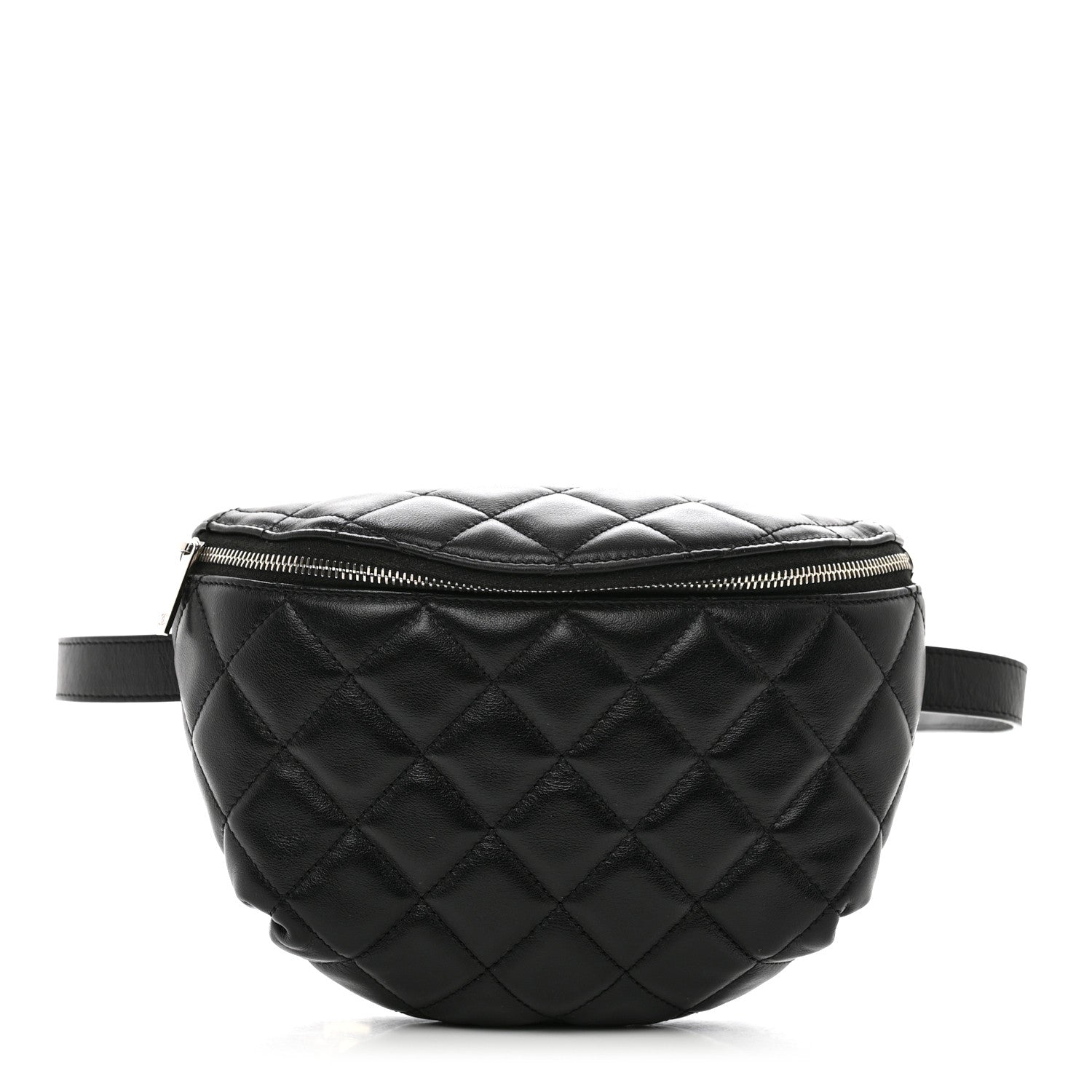 Chanel Calfskin Quilted Waist Belt Bag Black 1 of 10