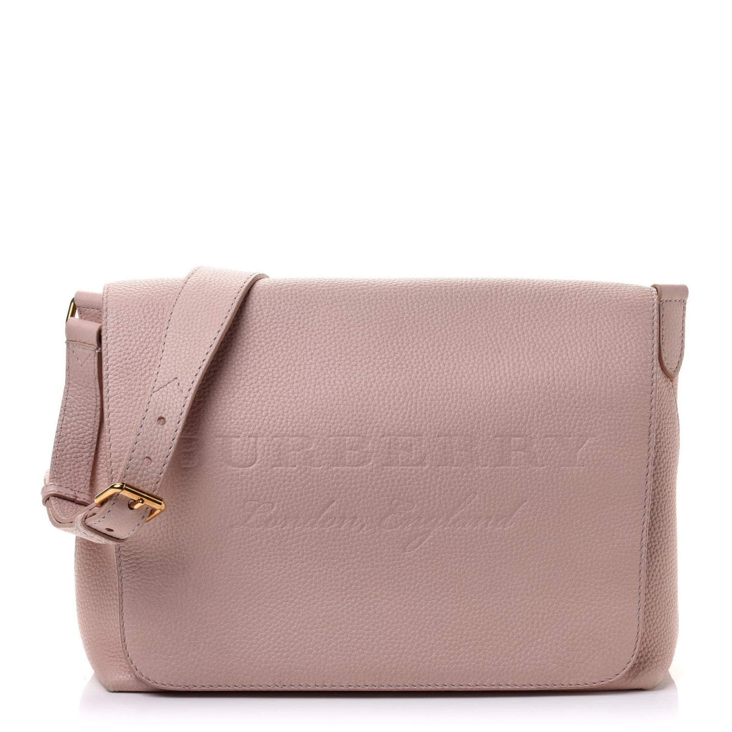 Signature Grain Small Burleigh Crossbody Bag Pale Ash Rose
