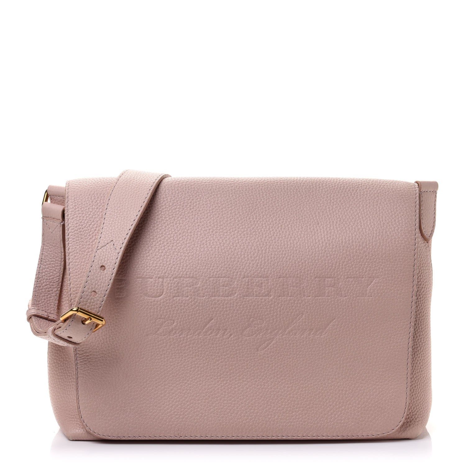 Burberry Signature Grain Small Burleigh Crossbody Bag Pale Ash Rose 1 of 11
