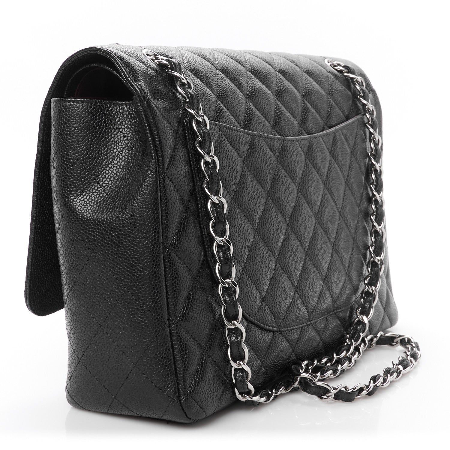 Chanel Caviar Quilted Maxi Double Flap Black 3 of 11