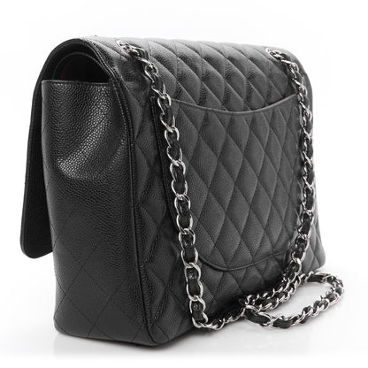 Chanel Caviar Quilted Maxi Double Flap Black 3 of 11