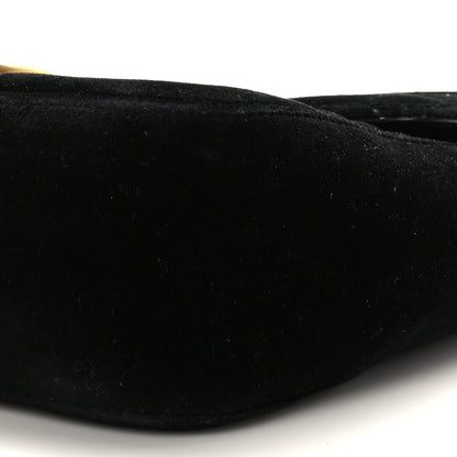 Gucci Velvet Matelasse Medium GG Marmont Shoulder Bag Black 9 of 9