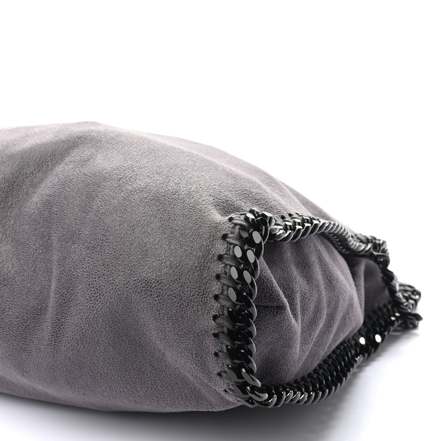 Shaggy Deer Falabella Fold Over Tote Grey