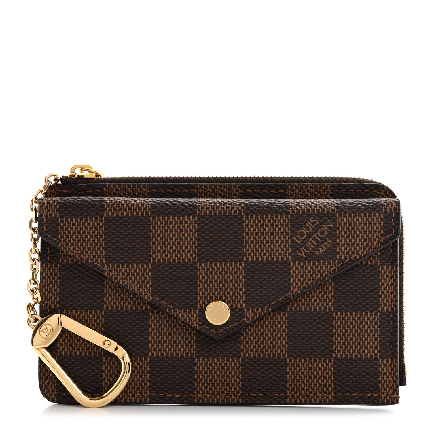 Louis Vuitton Damier Ebene Recto Verso Card Holder Red 1 of 8