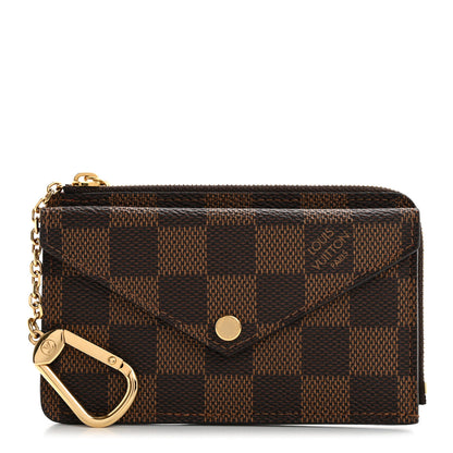 Louis Vuitton Damier Ebene Recto Verso Card Holder Red 1 of 8