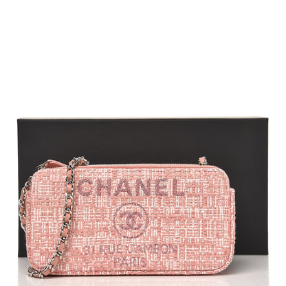 Chanel Canvas Small Deauville Clutch With Chain Pink 9 of 9