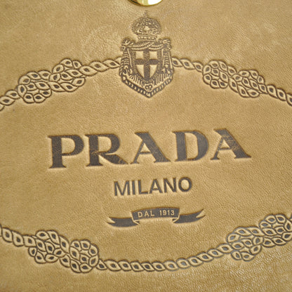 Prada Tweed Medium Shoulder Bag Blue 8 of 10