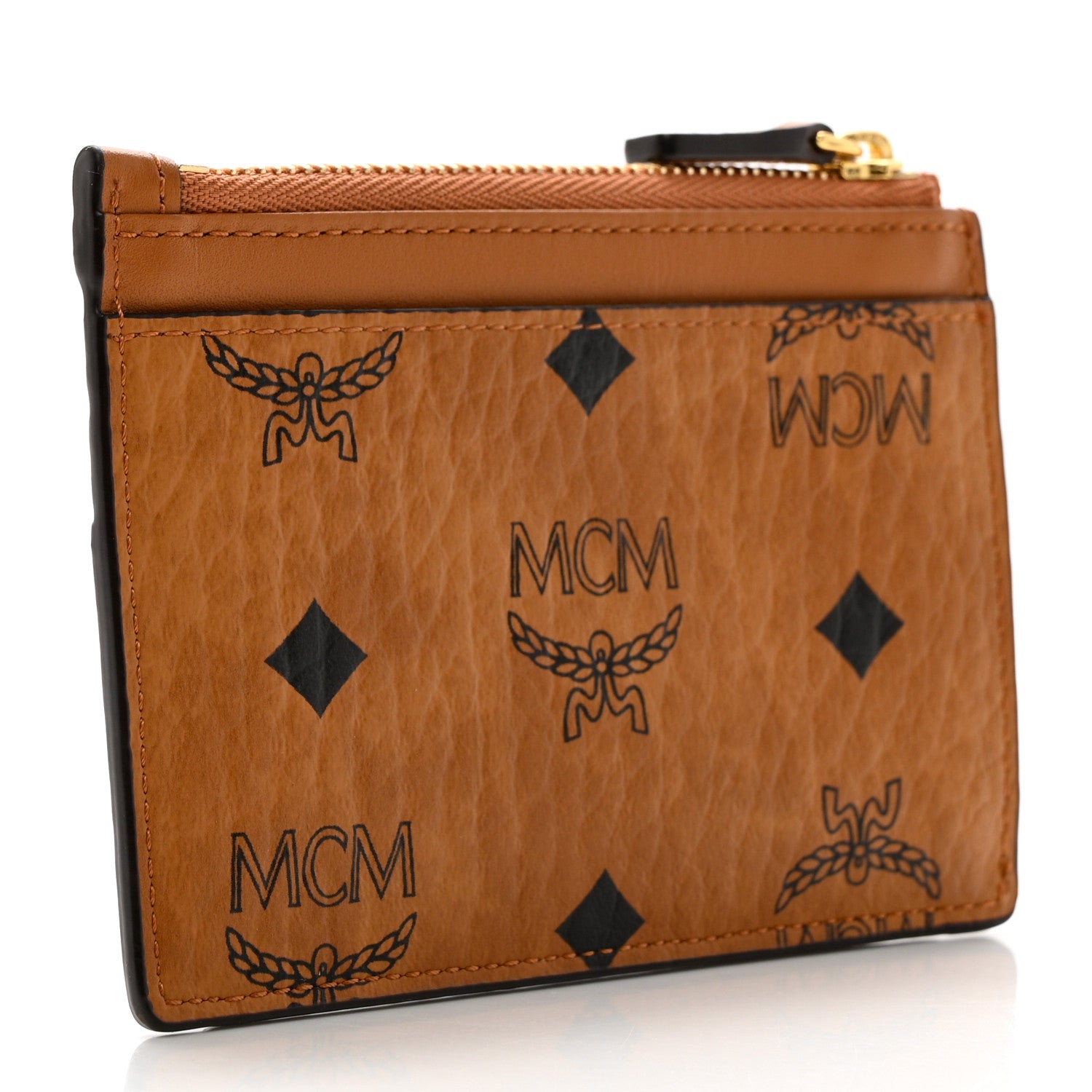 MCM Visetos Patricia Card Case Cognac 3 of 7