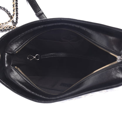 Chanel Metallic Crumpled Goatskin Quilted Medium Gabrielle Hobo Black Gold 7 of 12