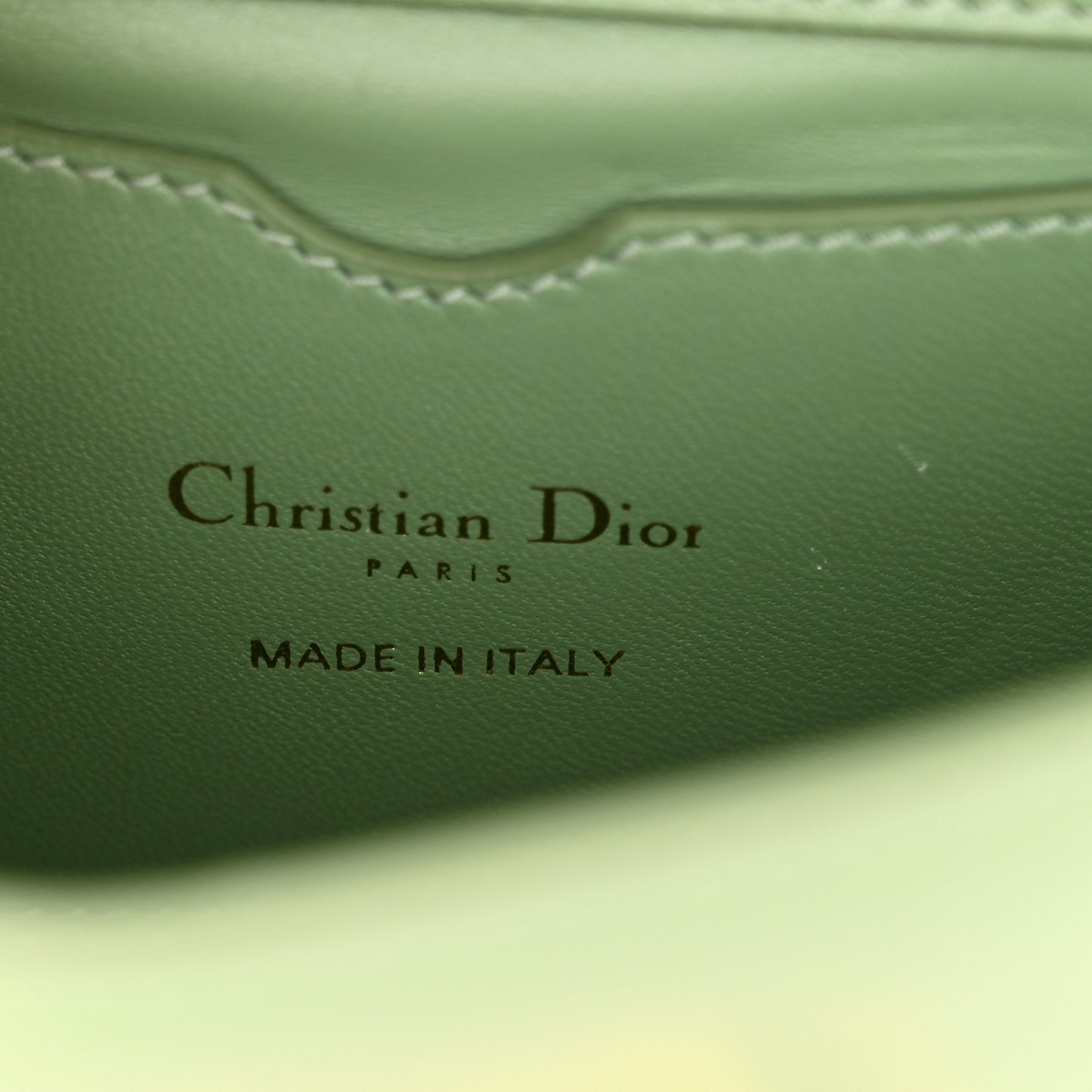 Smooth Calfskin Micro 30 Montaigne Flap Bag Mint Green
