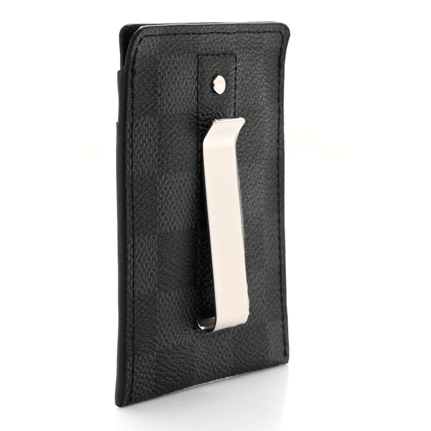 Damier Graphite Pince Card Holder Bill Clip