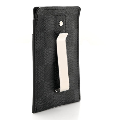 Louis Vuitton Damier Graphite Pince Card Holder Bill Clip 3 of 7