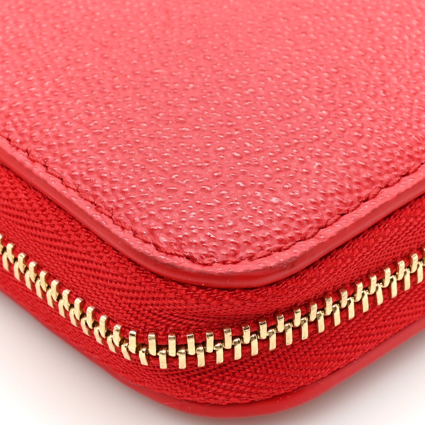 Soft Grain Elmore Zip Around Wallet Red