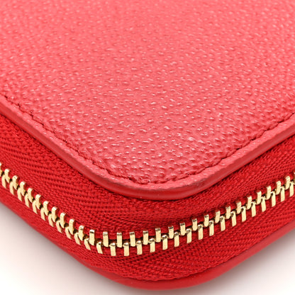 Burberry Soft Grain Elmore Zip Around Wallet Red 15 of 16