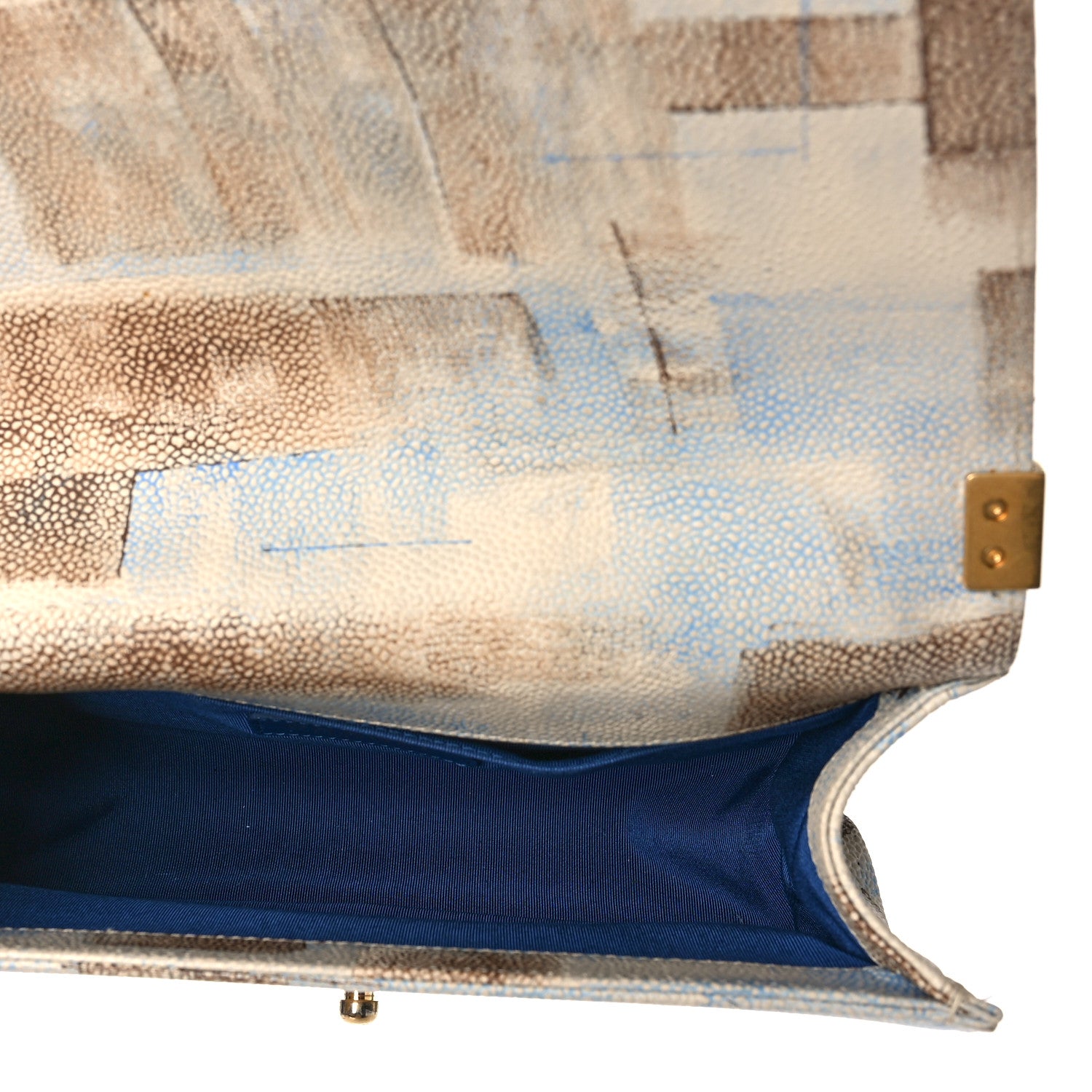 Chanel Painted Caviar Quilted Medium Boy In Cuba Flap Blue 6 of 11