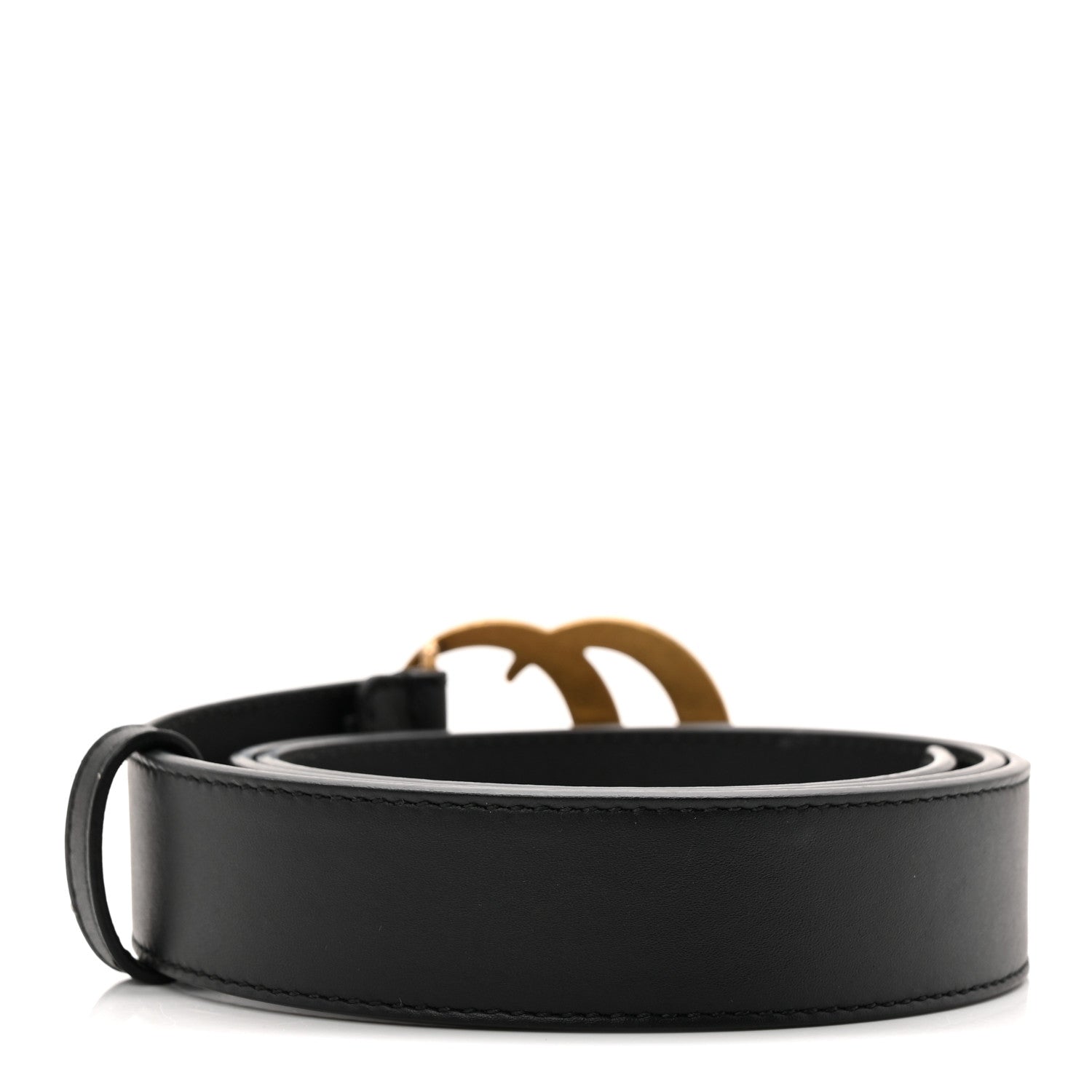 Gucci Calfskin Double G 30mm Belt 85 34 Black 1876623 – FASHIONPHILE