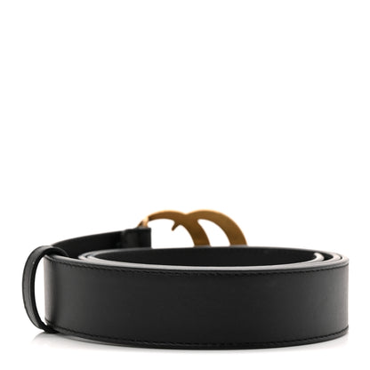 Gucci Calfskin Double G 30mm Belt 85 34 Black 2 of 5