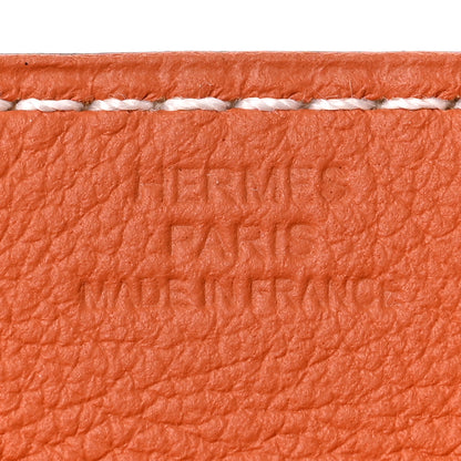 Hermes Taurillon Clemence Mises et Relances Change Tray Potiron Fauve 6 of 8