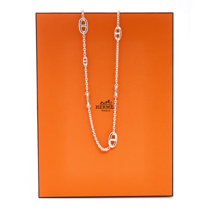 Hermes Sterling Silver Farandole Necklace 80 6 of 6