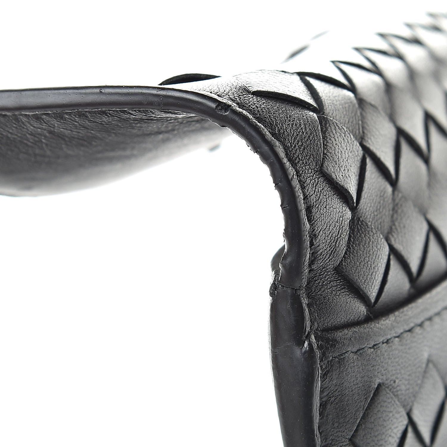 Bottega Veneta Nappa Intrecciato Continental Compact Flap Wallet Black 9 of 9