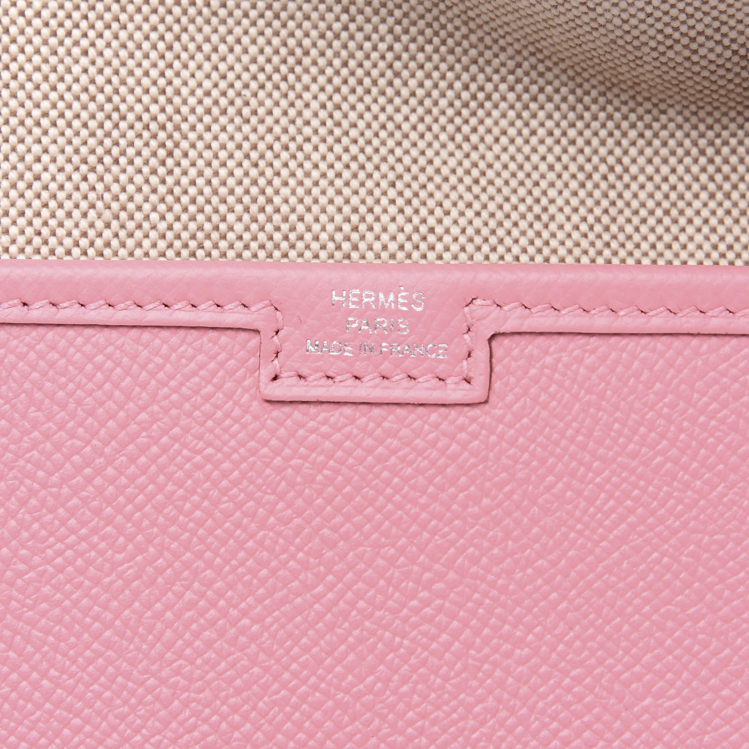 Hermes Epsom Jige PM Clutch Rose Confetti 6 of 8
