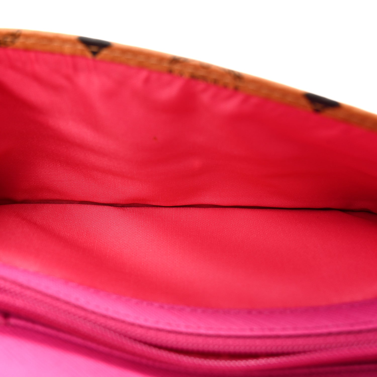 MCM Visetos Love Letter Long Flap Wallet Cognac Pink 6 of 8