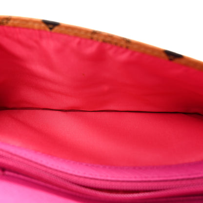 MCM Visetos Love Letter Long Flap Wallet Cognac Pink 6 of 8
