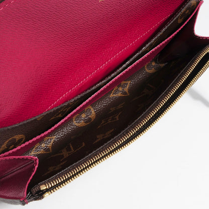 Louis Vuitton Monogram Emilie Wallet Fuchsia 5 of 7