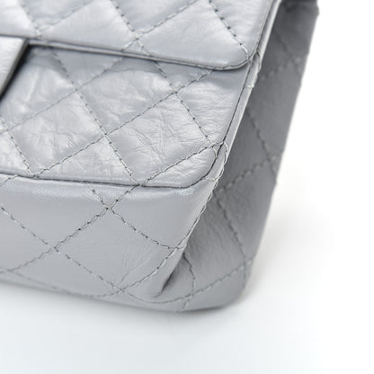 Chanel Aged Calfskin Quilted 2.55 Reissue Mini Flap Grey 10 of 11