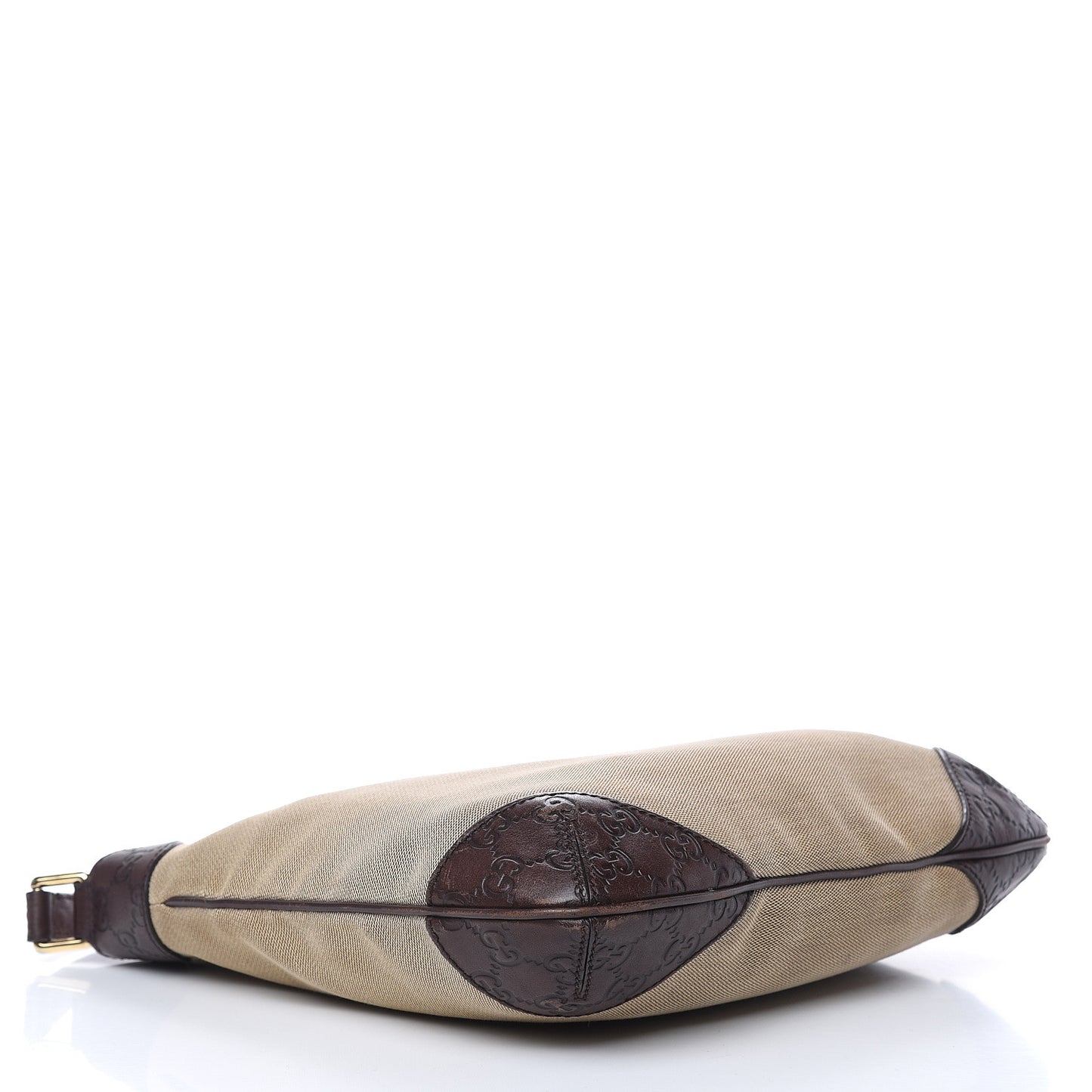 Canvas Signature Hobo Shoulder Bag Dark Brown