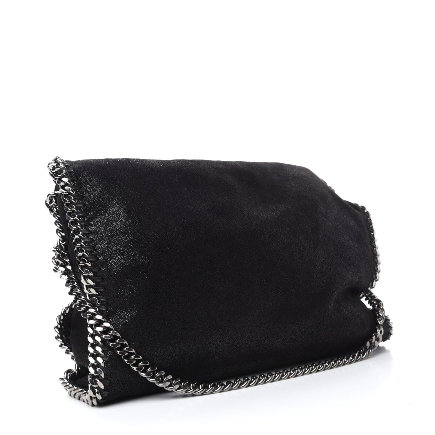 Stella McCartney Shaggy Deer Falabella Fold Over Tote Black 3 of 11