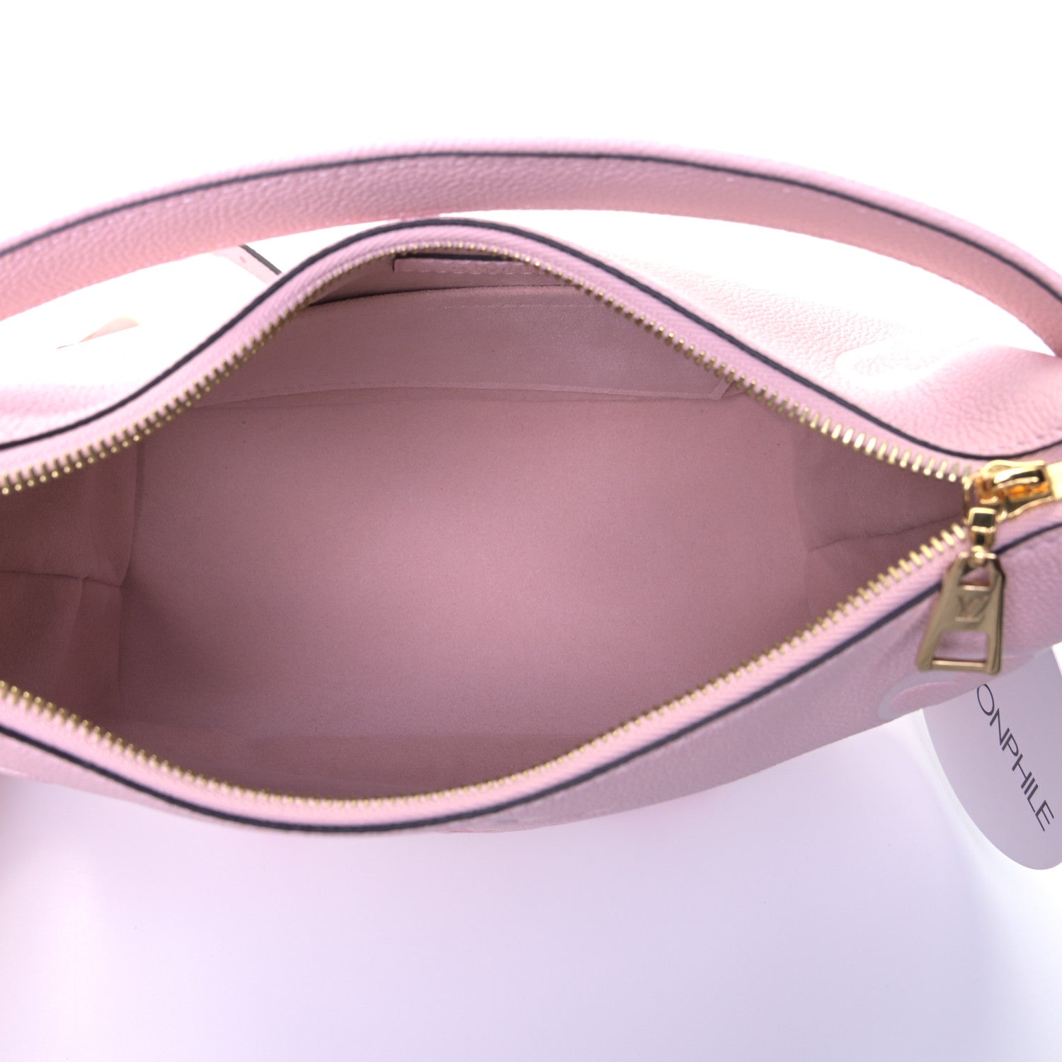 Louis Vuitton Empreinte Monogram Giant By The Pool Marshmallow Hobo PM Bouton De Rose 4 of 5
