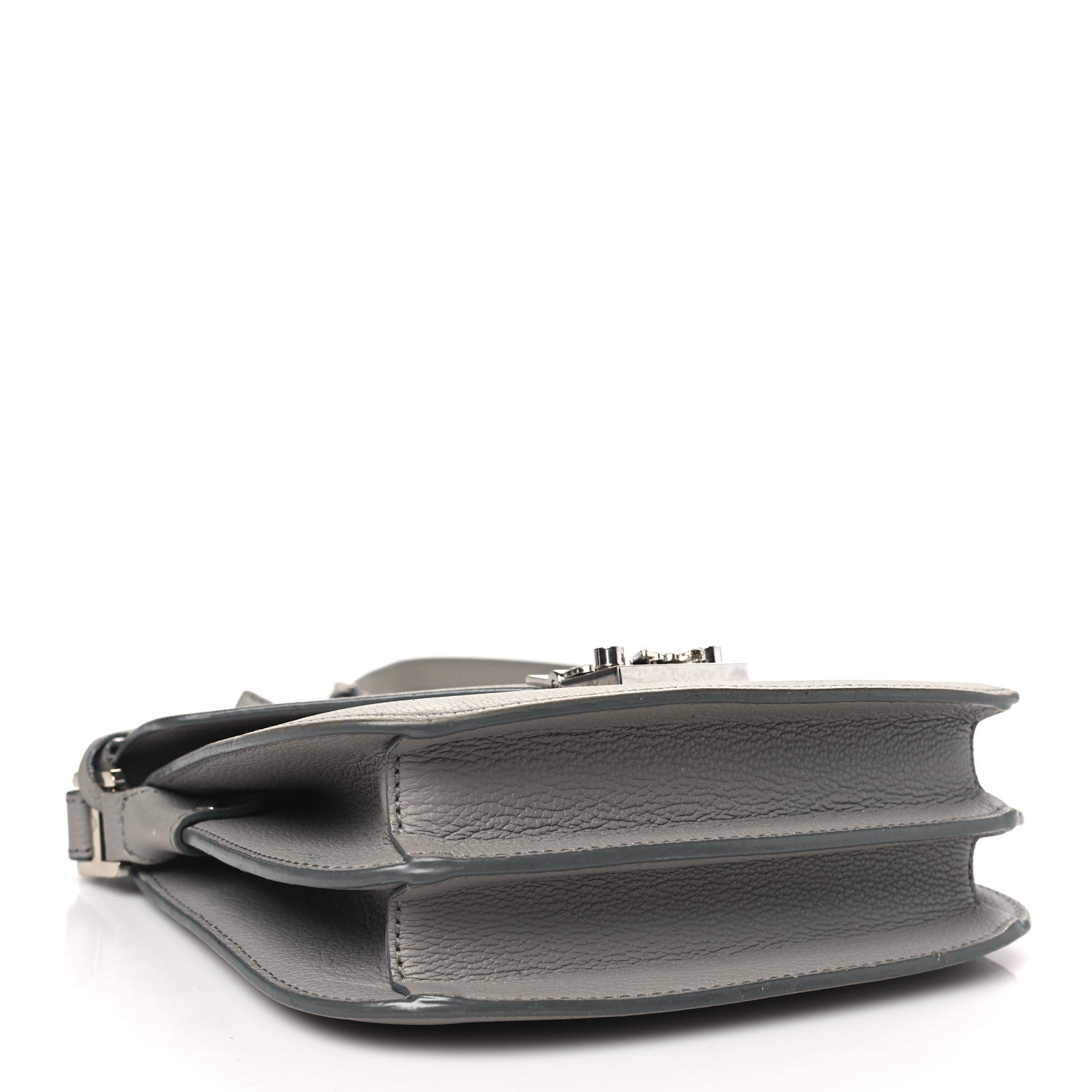 MCM Grained Calfskin Patricia Park Avenue Crossbody Bag Arch Grey 4 of 15