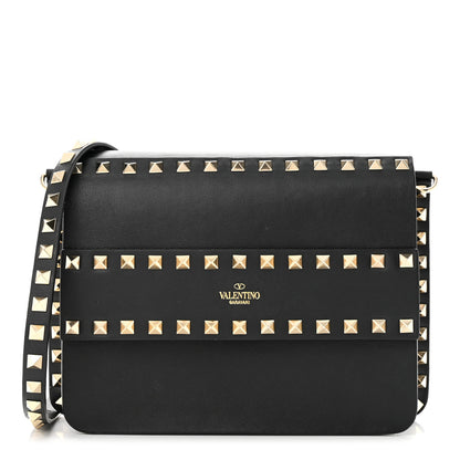 Valentino Garavani Vitello Rockstud Side Slip Crossbody Black 1 of 10
