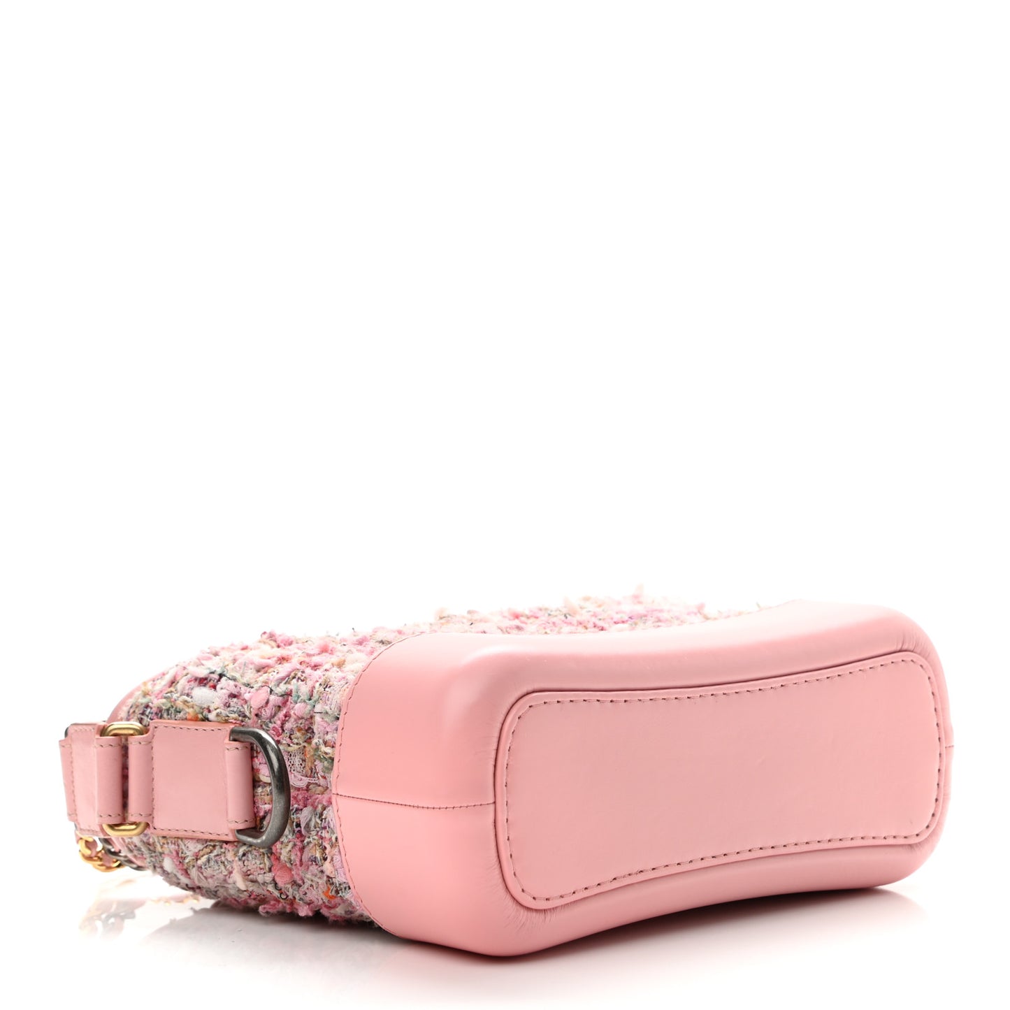 Tweed Calfskin Small Gabrielle Hobo Light Pink