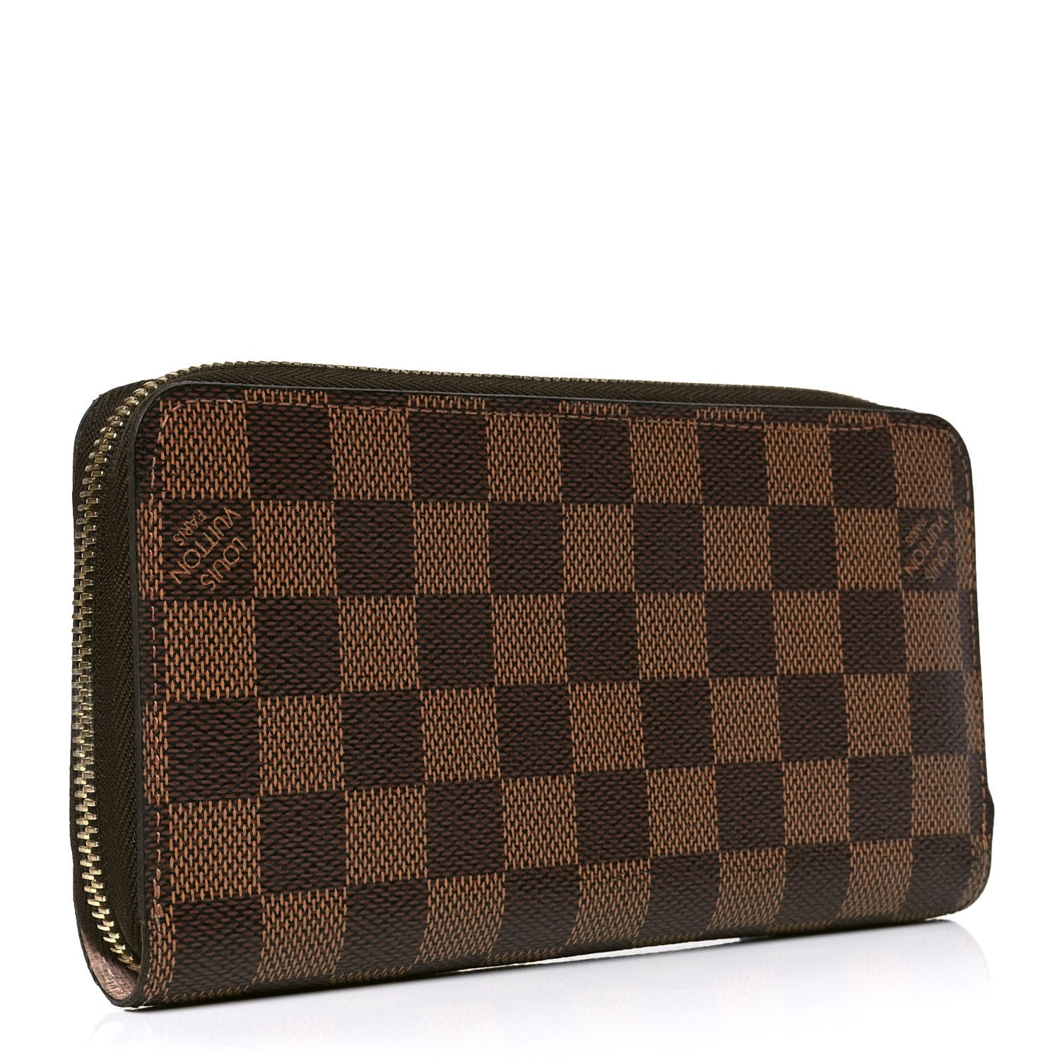 Louis Vuitton Damier Ebene Zippy Wallet Rose Ballerine 2 of 6