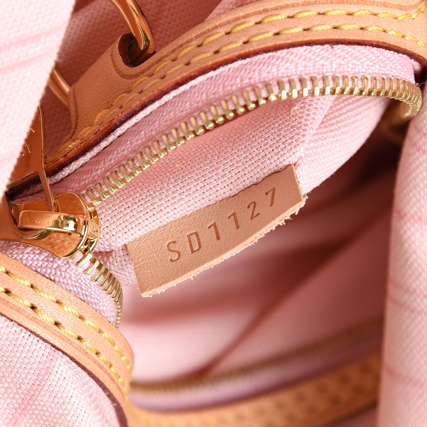 Louis Vuitton Damier Azur Delightful MM Rose Ballerine 7 of 16