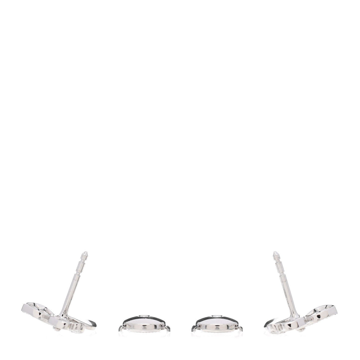 Platinum Diamond Paper Flowers Earrings