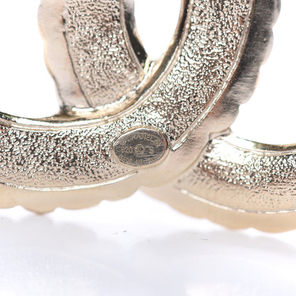 Chanel Pearl Crystal Queen of France CC Brooch Gold 4 of 5