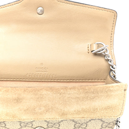 Gucci GG Supreme Monogram Super Mini Dionysus Shoulder Bag Taupe 6 of 9