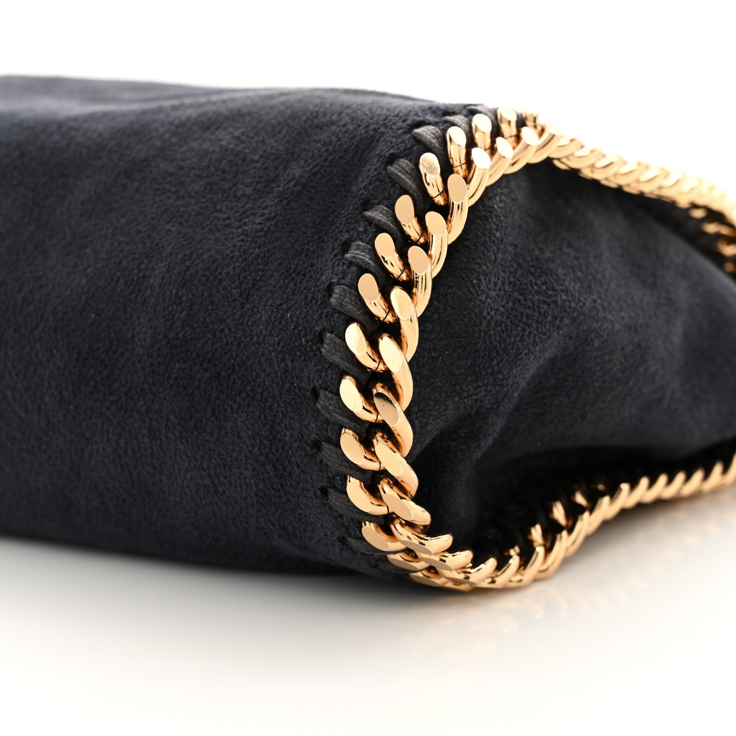 Stella McCartney Shaggy Deer Mini Falabella Fold Over Tote Navy 10 of 10