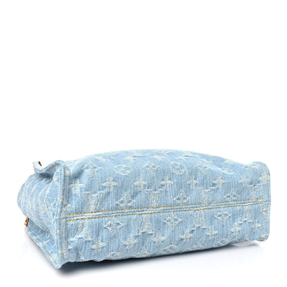 Louis Vuitton Monogram Washed Denim Let Go PM Sky Blue 4 of 10