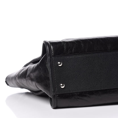Chanel Glazed Calfskin Small Deauville Tote Black 8 of 14