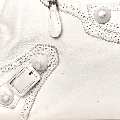 Balenciaga Agneau Giant Brogues Hardware Mid Day White 19 of 29